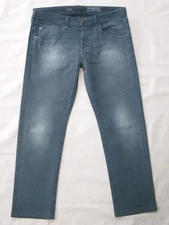 AG Adriano Goldschmeid Nomad Straight Jean Men 34 x 27 Pale Blue+Stretch AG-2yr