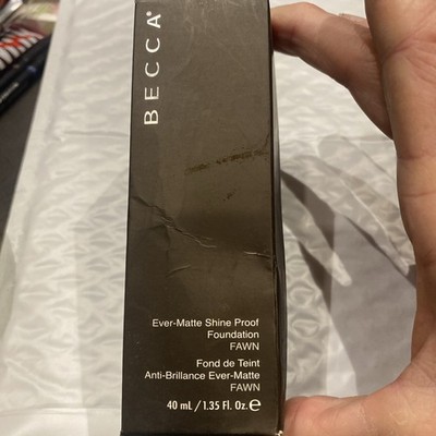 BNIB BECCA EVER MATTE SHINE PROOF FOUNDATION 40ml FAWN