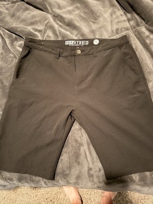 Mens Casual Athletic Black Shorts Preowned Unworn