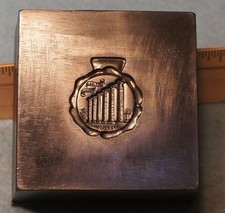 Antique UNIVERSITY OF MISSOURI Columns Watch Fob STEEL STAMPING DIE RH145