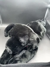 Vtg Black Lab Large!! Kids Preferred Realistic Stuffed Plush Toy Dog Approx 26”