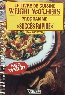 Livre de Cuisine de Weight Watchers : Programme Succes Jean Nidet