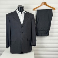 Tuta Basile Lanificio Colombo Borgosesia grigio antracite scuro 2 pezzi 46R W40