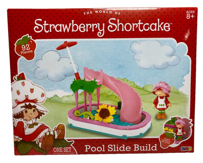 Strawberry Shortcake POOL SLIDE BUILD Construction Set 92 pieces