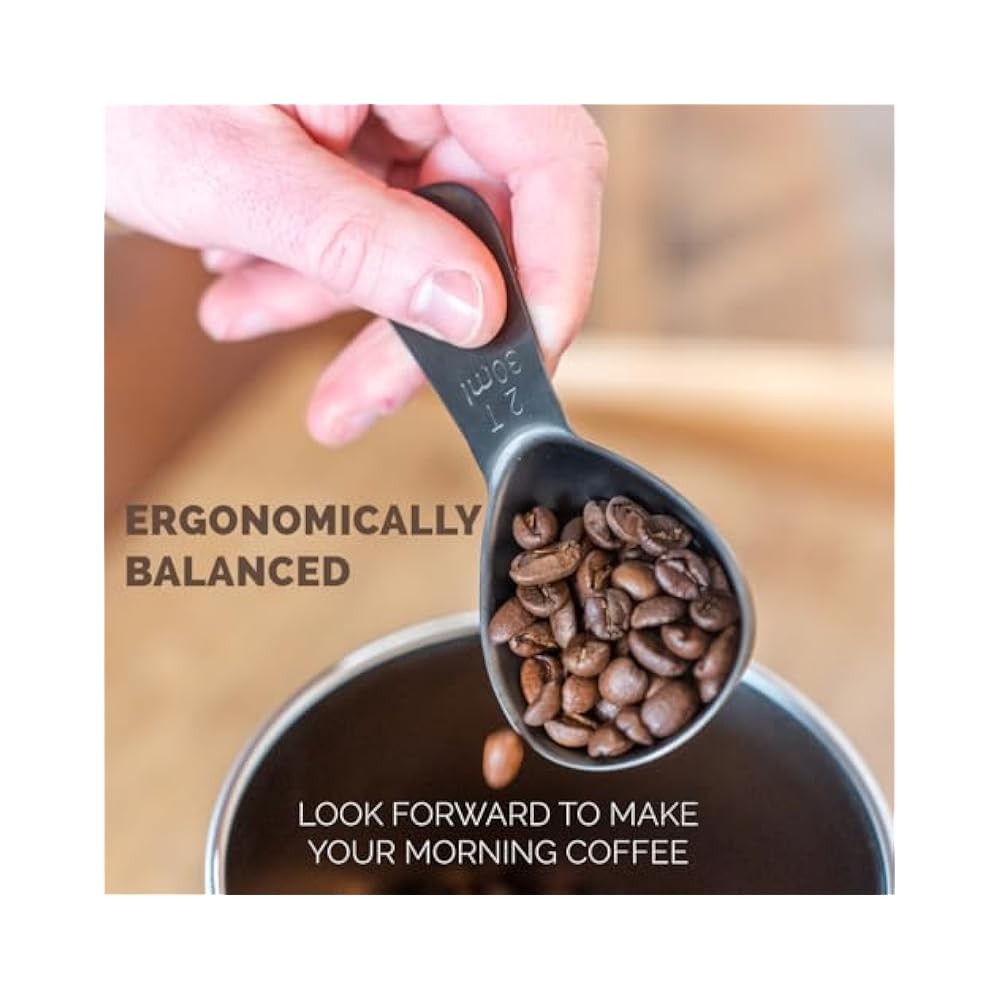 Stainless Steel Coffee Measuring Scoop, 2 Tbsp, Accurate & Reliable