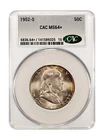1952-S CACG MS64+ Franklin Silver Half-Toned