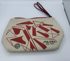 Shiseido Canvas Cosmetic Makeup Hand Bag Clutch Pouch BRAND NEW