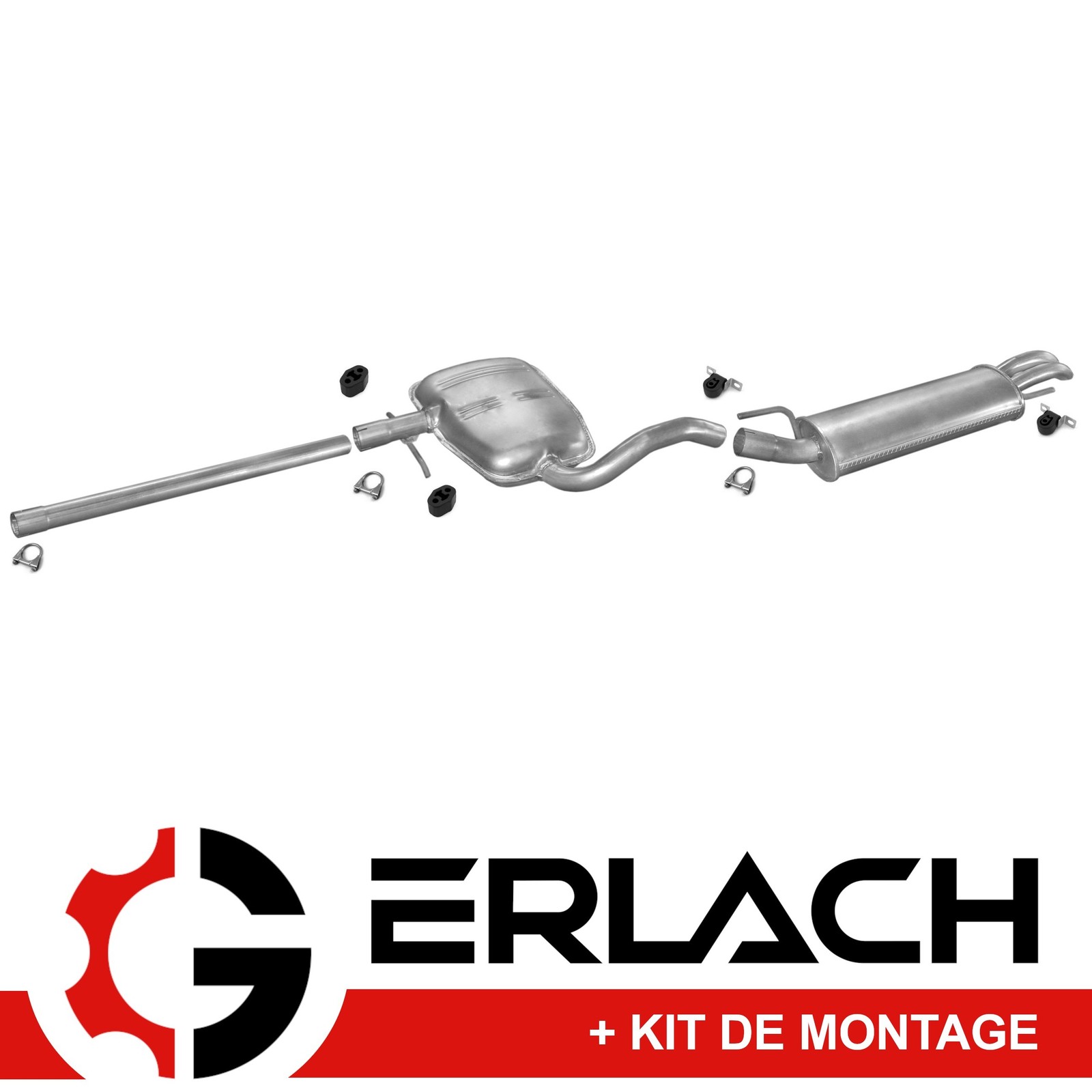 Silencieux Golf 3 1.6 réduction bruit max - Échappement acier résistant 035