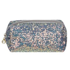 Glitter Sequin Cosmetic Bag Portable Zipper Shine Makeup Handbag Organizer