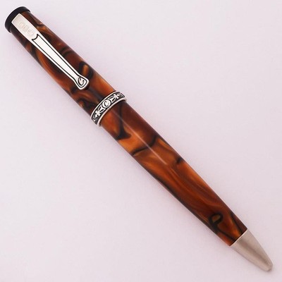 Curtis Australia 157 Ballpoint Pen - Caramel w Sterling, Parker Refills (New)
