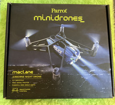 OPEN BOX Parrot Mini Drones Maclane Police Bluetooth Airborne Night Drone Blue
