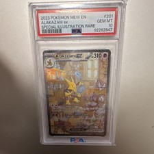 Pokémon Alakazam ex 201 Scarlet & Violet 151 Special Illustration Rare PSA 10