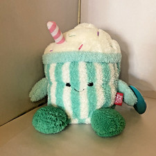 Bum Bumz Miles The Milkshake 7" Plush Toy SugarBumz Kellytoy NEW NWT