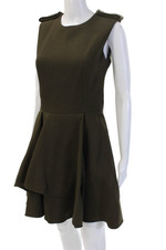 slim fit dress slacks Women's Merino Wool Fit & Flare Dress