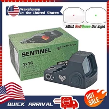 Swampfox Sentinel 3MOA 1x16 Micro Reflex Red/Green Dot Sight RMSc Cut Footprint