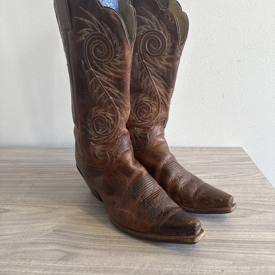 Botas Justin L4332 Para Mujer Talla 10 B Vaquero Occidental Cuero Damiana Punta Cortada Foto 2 de 4