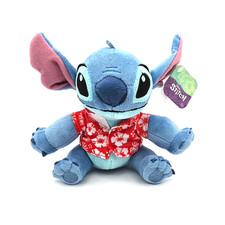 Disney Lilo  Stitch STITCH in Red Hawaiian Shirt Soft Plush Toy Just Play w Tag
