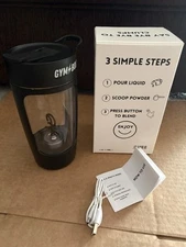 Electric Protein Shaker Bottle - Workout Blender Bottle - Portable Gym Shake ...