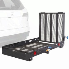 Silver Spring Steel Deluxe Folding Scooter and Wheelchair Carrier - 59-1/8"load.