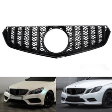 Kühlergrill Grill Front GT Stil Schwarz für Mercedes E Cabriolet A207 2010-2013