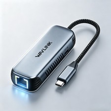 USB-C to 2.5/5Gbps Ethernet Adapter 95W PD High-Speed RJ45 Ethernet Adapter