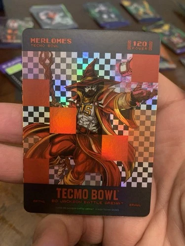 Bo Jackson Battle Arena Tecmo Bowl Merlomes Big Pixel Battlefoil Red Brawl Card