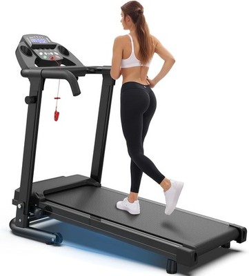 2.5 HP Foldable Treadmill for Home Quiet Folding Running Jogging Machine 300 LBS