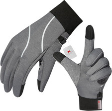 Winter Gloves Men Women, Touch Screen Anti-Slip Warm 3M Thinsulate Running Glove