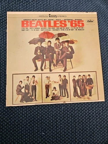 The Beatles Beatles '65 Capitol Records 12" Vinyl LP Stereo Record ST-2228