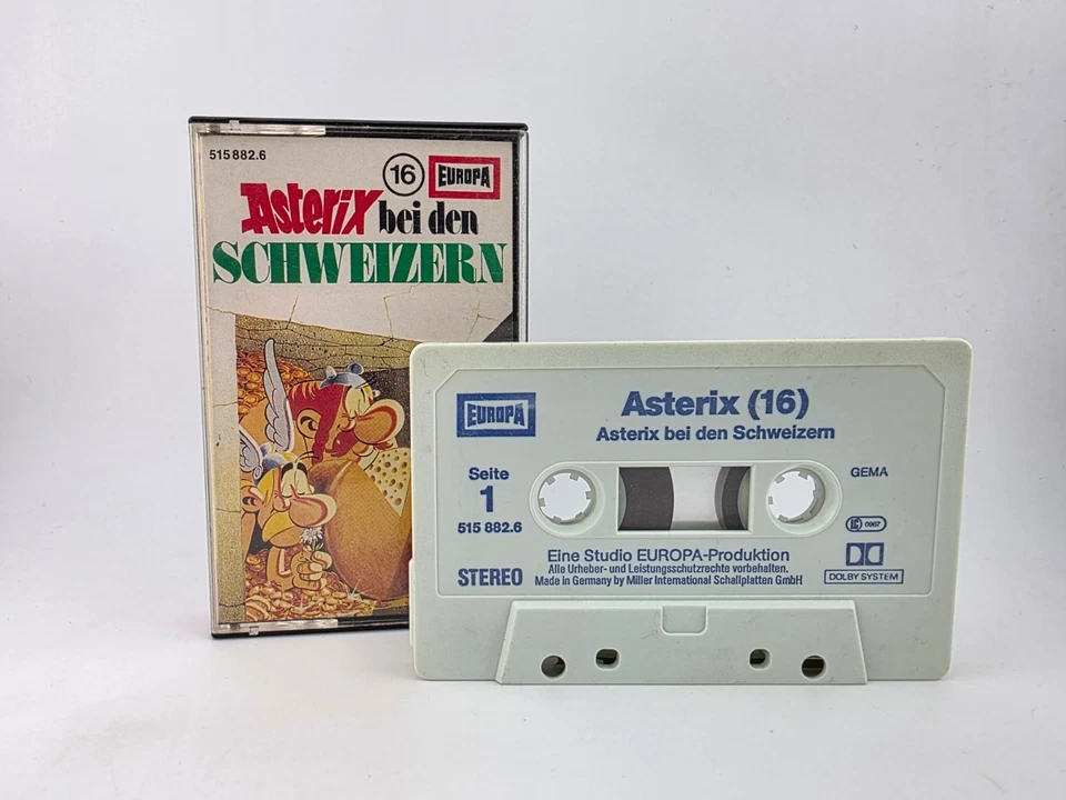 Asterix 16 bei den Schweizern Europa MC Kassette hellblau #1 - Bild 1 von 4
