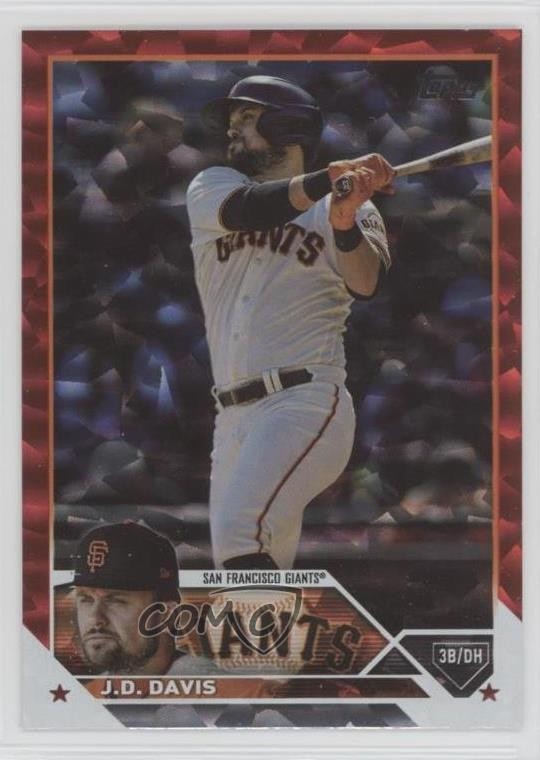 2023 Topps Series 2 Red Foil /199 JD Davis #335 16kt