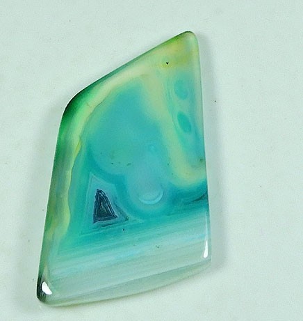 63Cts. Dyed Onyx Agate Fancy Shape Cabochon Loose Gemstone 26X41MM k937 - Picture 3 of 9