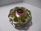 STUNNING CARDER STEUBEN GOLD AURENE FLOWER FROG UNSIGNED!