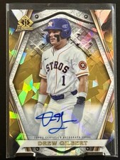 2022 Bowman Chrome Draft Drew Gilbert Invicta Gold Atomic Prospect Auto /50 SF
