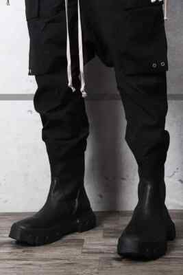 靴 rick owens LGE creeper bozo tractor 41 Rick Owens Creeper Bozo Tractor Boots Black New Defect Size 41 M8