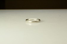 925 Sterling Silver Textured 3 mm Band Size 8 Ring 2.8 Grams RIN9276