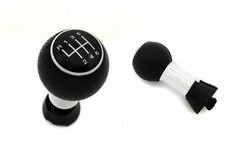 pour AUDI A3 8L 96- A3 8P 03-12 POMMEAU LEVIER DE VITESSE 6 VITESSES CHROME NOIR