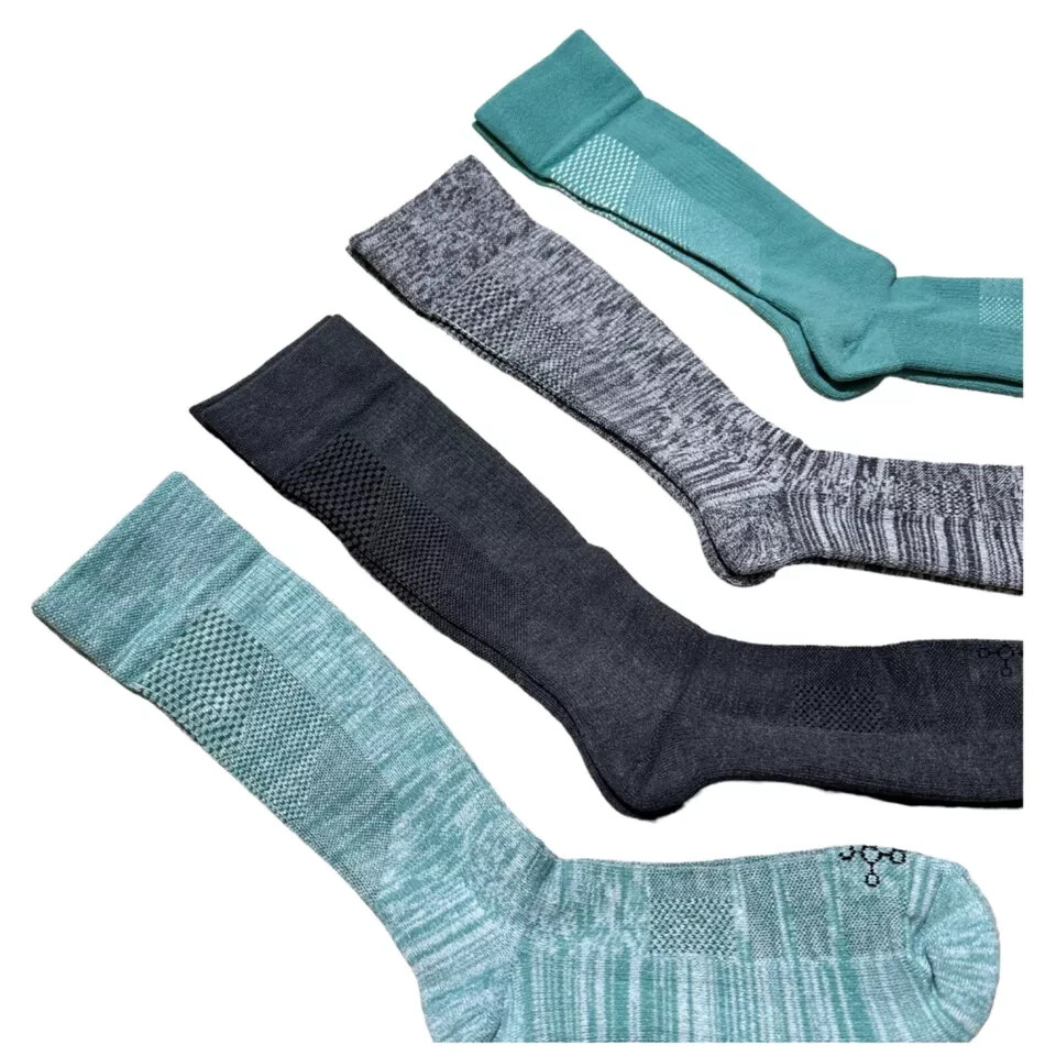 LIRE Lot de 4 chaussettes de compression cuivre Tommie sur le mollet