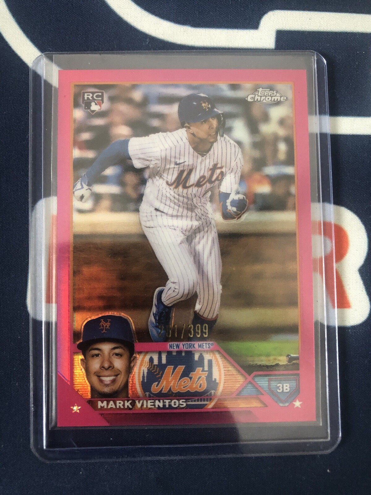 2023 TOPPS CHROME #8 Mark Vientos Magenta Refractor rookie card /399