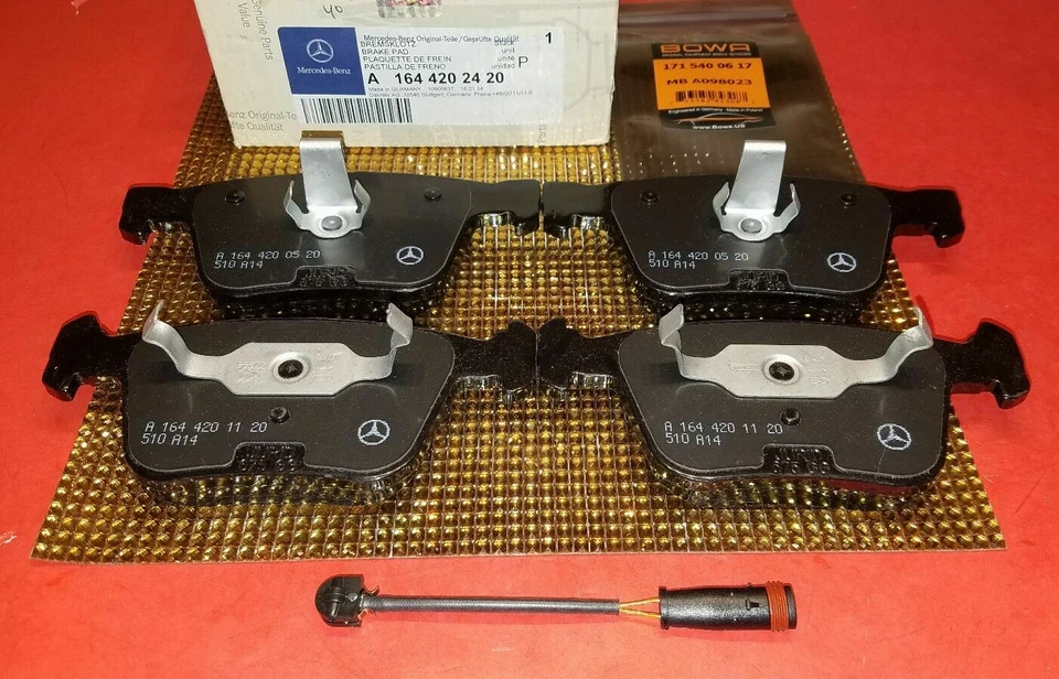 Rotores de disco de freno trasero y pastillas de freno con juego de sensores para Mercedes CL63 CL65 S63 S65 Foto 2 de 4