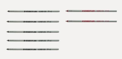 STAEDTLER Multifunctional Pen Refill 0.7mm Black 5 Pieces/Red 2 Pieces 2color 7