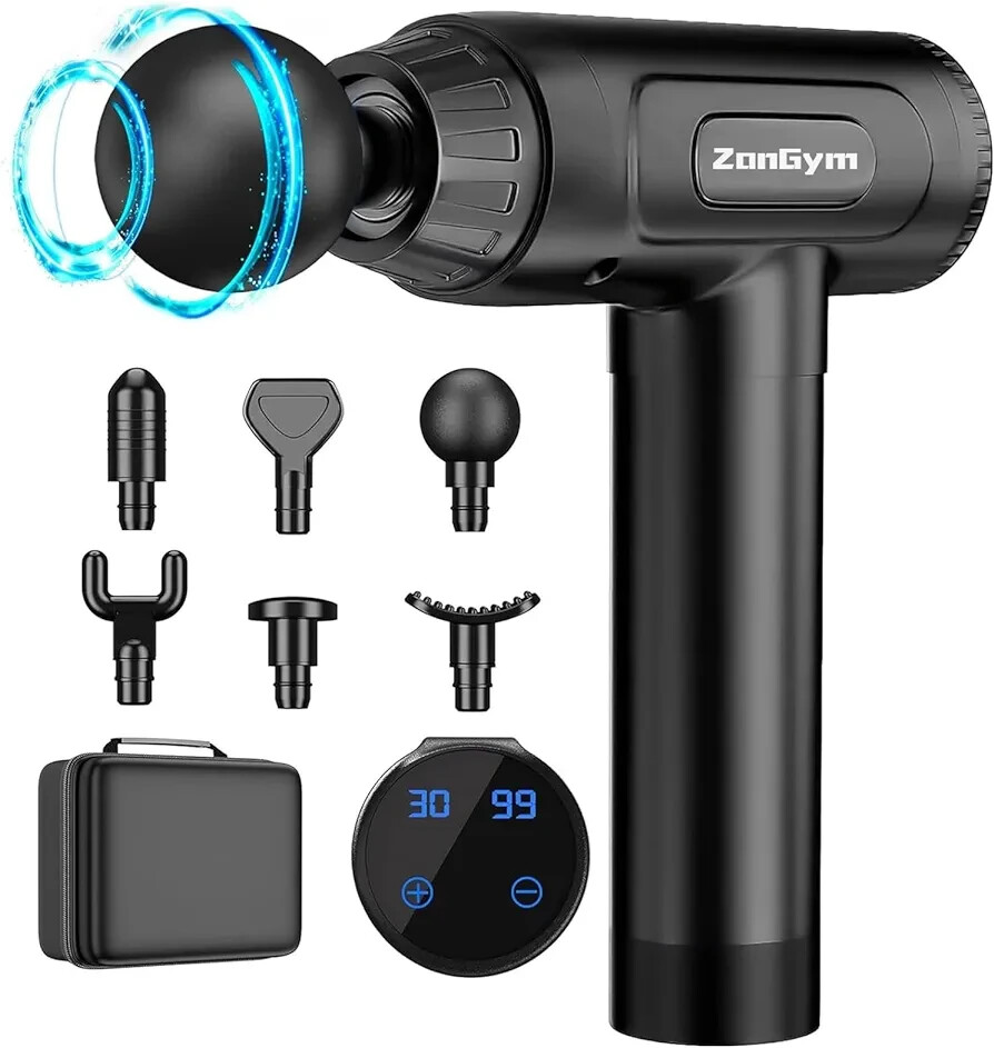 Massage Gun Deep Tissue Quiet Hand Massager for Muscle Neck Back Shoulder Pain