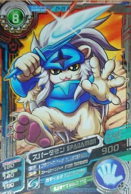 Bandai Digimon Fusion Xros Wars Data Carddass SP ED 1 Rare Card D4-09 Spadamon