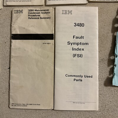 1985 IBM INTERNAL USE Maintenance Reference Guides / Support Etc.  RARE