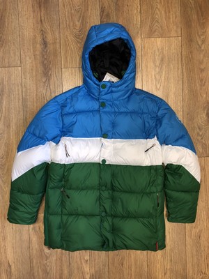 mens puffer jacket blue