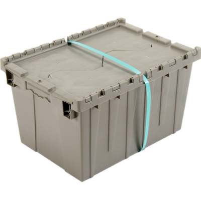 6-Pack) Plastic Storage Container Organizer Shipping Tote