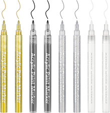 8Pcs Acrylstifte 0.7Mm Glitzerstifte Acrylsti...