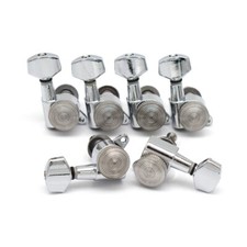 6x Right Handed Silver Electric Guitar Locking Tuning Pegs Tuners Machine Heads