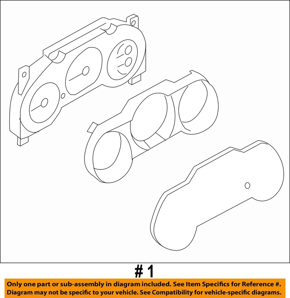 Used Speedometer Gauge fits: 2006 Nissan Altima cluster 2.5L 4 cylinder AT w/o A - Изображение 2 из 3