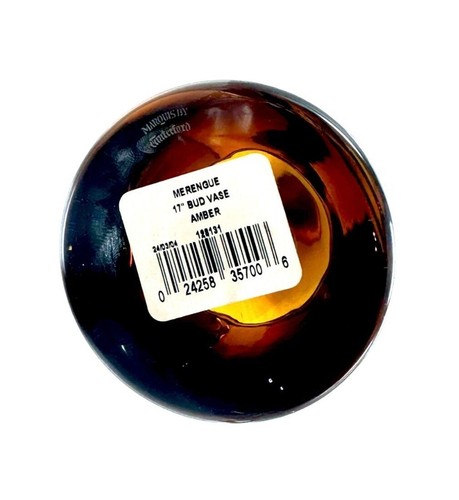 Marquis By Waterford Crystal Merengue 17" Amber Bud Vase - Picture 2 of 7